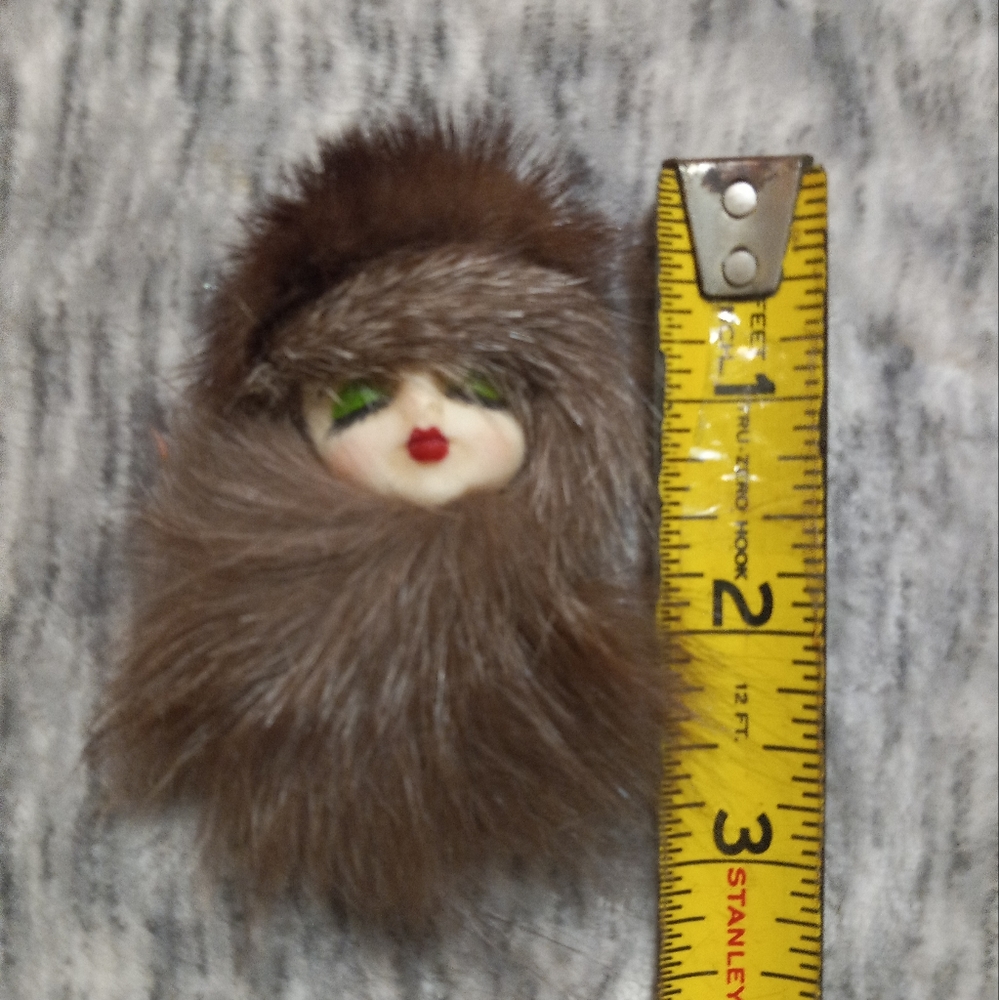 Girl in Fur Brooch